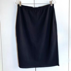 Vintage Brownstone Studio Black Knit Skirt Large
